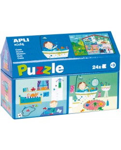 Puzzle in casuta APLI Kids, 24 piese - Casa mea