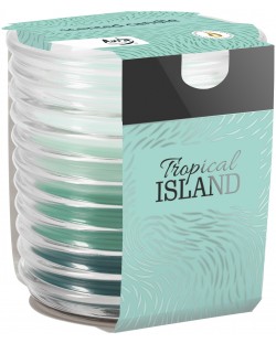 Lumânare parfumată Bispol Aura - Tropical Island, 130 g
