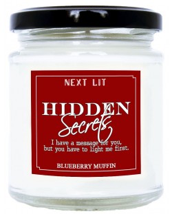 Lumanare parfumata Next Lit Hidden Secrets - Craciun fericit, in limba engleza