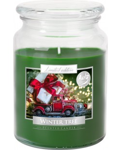 Lumânare parfumată Bispol Premium - Winter Tree, 500 g