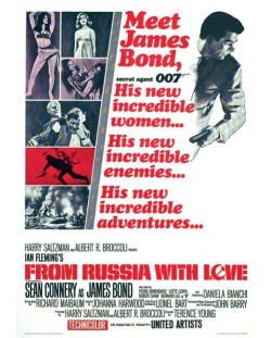Tablou Art Print Pyramid Movies: James Bond - From Russia With Love One-Sheet