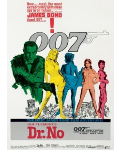 Tablou Art Print Pyramid Movies: James Bond - Dr No One-Sheet