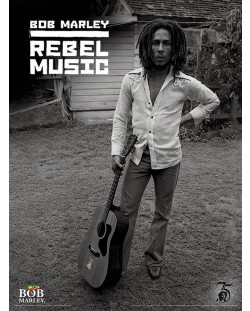 Tablou Art Print Pyramid Music: Bob Marley - Rebel Music