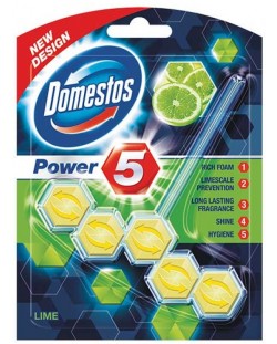 Odorizant de toaletă Domestos - Power 5 Lime, 55 g