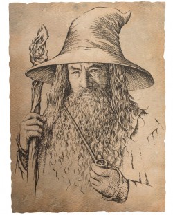 Tablou Art Print Weta Movies: Lord of the Rings - Portrait of Gandalf the Grey