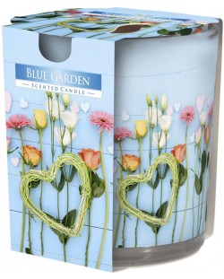 Lumânare parfumată Bispol Aura - Blue Garden, 100 g