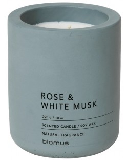 Lumânare parfumată Blomus Fraga - L, Rose & White Musk, FlintStone