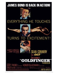 Tablou Art Print Pyramid Movies: James Bond - Goldfinger Excitement