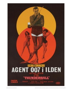 Tablou Art Print Pyramid Movies: James Bond - Thunderball – Danish