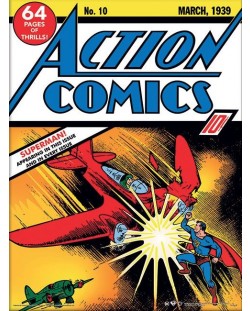 Tablou Art Print Pyramid DC Comics: Superman - Action Comics No.10
