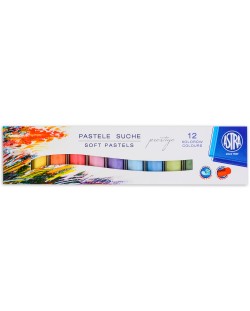 Pasteluri uscate Astra - Prestige, 12 culori, cu forma rotunda