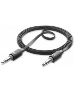 Cablu audio Cellularline - Aux Audio Long, 3.5mm - negru