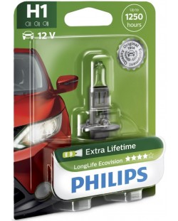 Bec auto  Philips - LLECO, H1, 12V, 55W, P14.5s