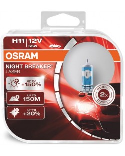 Becuri auto Osram - H11, 64211NL, Night Breaker Laser