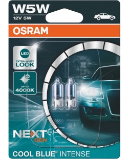 Becuri auto Osram - W5W, 2825CBN, Cool Blue Intense