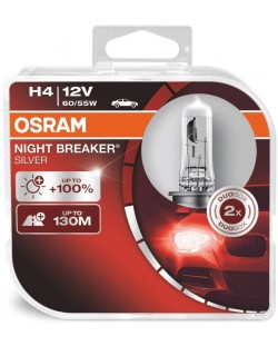 Becuri auto Osram - H4, 64193NBS, Night Breaker Silver