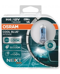 Becuri auto Osram - H4, 64193CBN, Cool Blue Intense