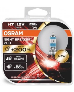 Becuri auto Osram - H7, 64210NB200, Night Breaker