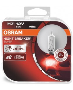 Becuri auto Osram - H7, 64210NBS, Night Breaker Silver 