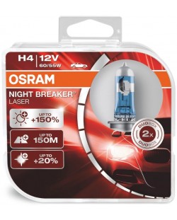 Becuri auto Osram - H4, 64193NL, Night Breaker Laser