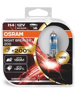 Becuri auto Osram - H4, 64193NB200, Night Breaker