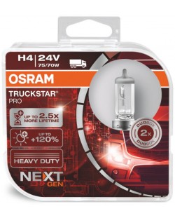 Becuri auto Osram - H4, 64196TSP, Truckstar Pro