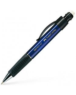 Creion automat Faber-Castell Grip Plus - Albastru metalic