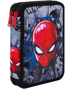 Penar cu rechizite scolare Cool Pack Jumper XL - Spiderman Black