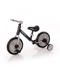 Bicicleta de echilibru Lorelli - Energy 2 în 1, negru și gri