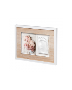 Kit rama foto cu amprenta Baby Art - Wall Print Tiny Style Wooden