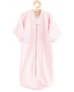 Sac de dormit pentru copii New Baby - Bear, 74 cm, roz