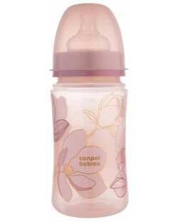 Biberon pentru copii Canpol babies - Easy Start, Gold, 240 ml, roz