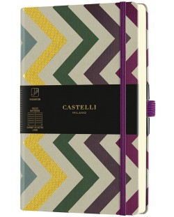 Бележник Castelli Oro - Frets, 13 x 21 cm, linii