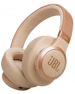 Căști wireless JBL - Live 770NC, ANC, Sand