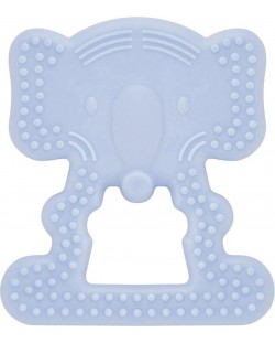 Inel gingival BabyJem - Elephant, Blue