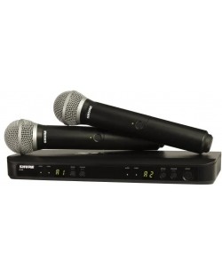 Sistem de microfoane fără fir Shure - BLX288E/B58-H8E, negru