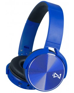 Căști wireless cu microfon Trevi - DJ 12E50 BT, albastre
