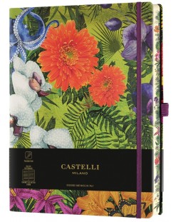 Carnet de notițe Castelli Eden - Orchid, 13 x 21 cm, Căptușit
