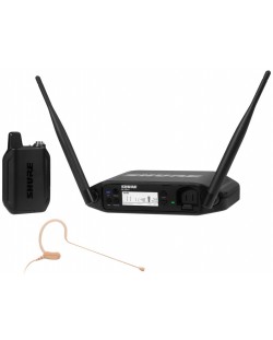 Sistem de microfon wireless Shure - GLXD14+/MX153, negru