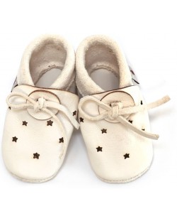 Pantofi pentru bebeluşi Baobaby - Sandals, Stars white, mărimea XS