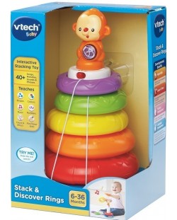 Jucarie pentru bebelusi Vtech - Inele colorate de stivuit