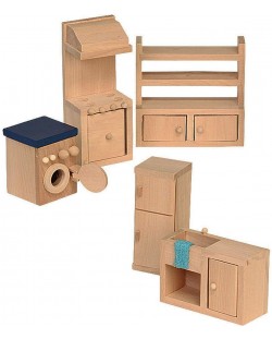 Set mini mobilier din lemn Beluga - Bucatarie