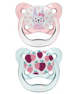 Suzeta pentru bebeluși  Dr. Brown's - PreVent, 0-6 luni, 2 buc., roz