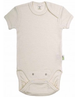 Body din lănă merinos pentru bebeluși Bio Baby - 86 cm, 12-18 luni