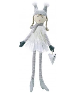 Papusa din carpa The Puppet Company - Bella, alba, 38 cm