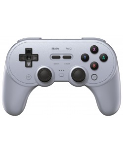 Controller wireless 8BitDo - Pro 2, Hall Effect Edition, gri (Nintendo Switch/PC)