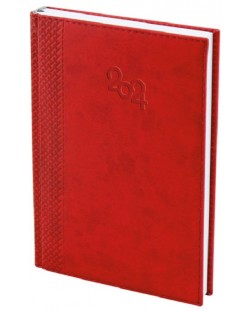 Spree Notebook - Cu copertă termică, 168 de foi, roșu, 2024