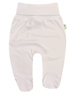 Pantaloni cu botoşei Bio Baby - Bumbac organic, 62 cm, 3-4 luni