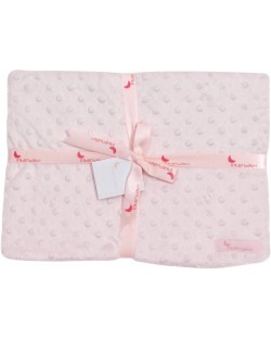 Pătură pentru copii Interbaby - Coral Fleece, roz, 80 x 110 cm