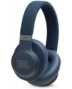 Casti wireless JBL - LIVE 650BTNC, albastre